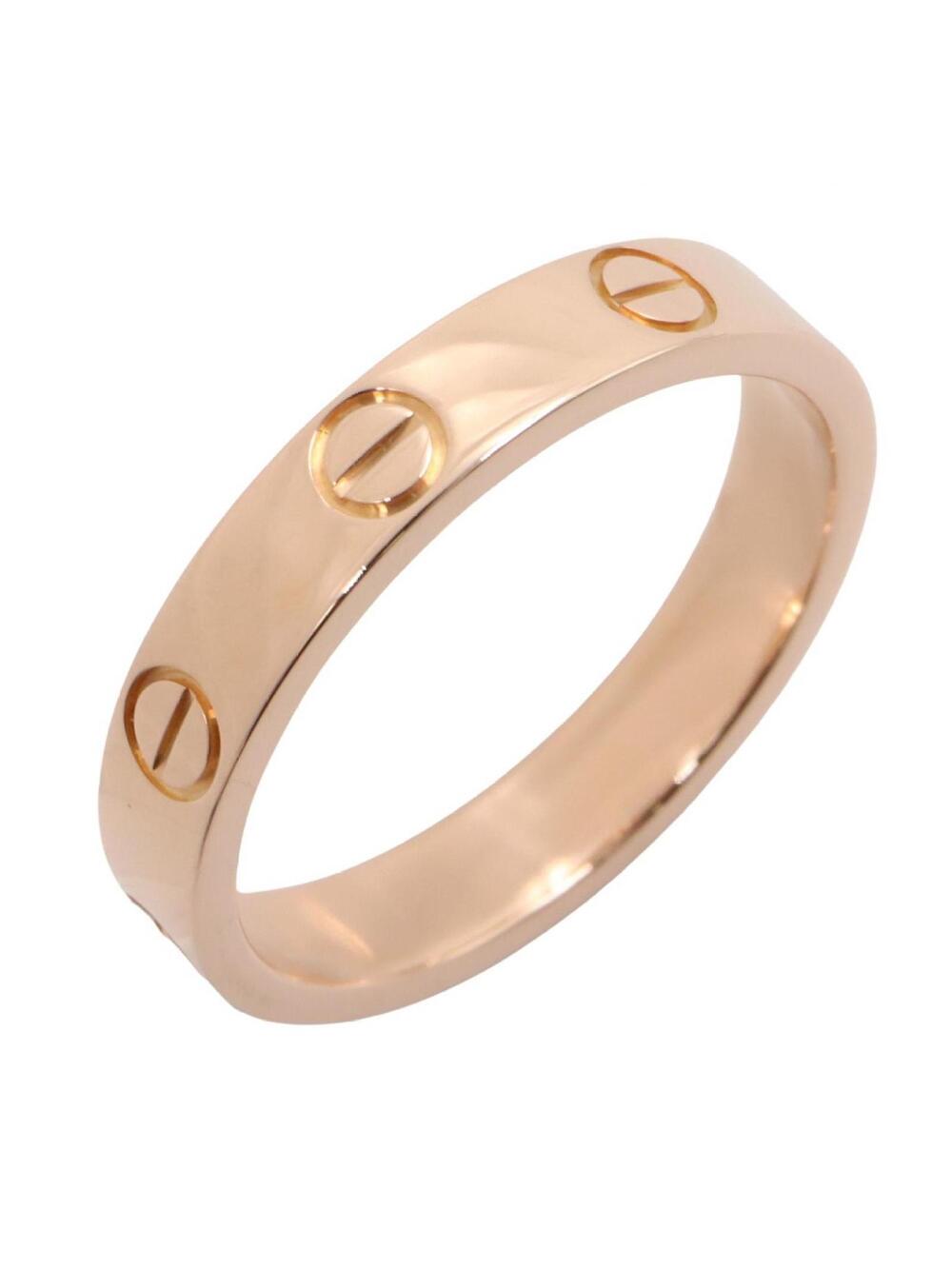 Cartier Mini Love Ring 18Kpg Pink Rose #334812C13B